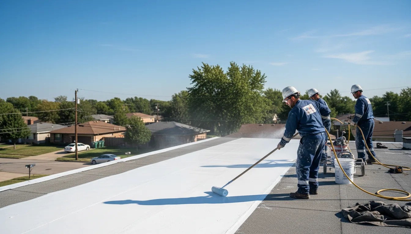 Commercial roof coating in Holmesville, OH near me